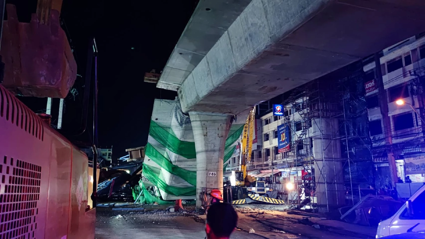 ผู้ว่าฯชัชชาติ คาด คานถล่มไม่ใช่เหตุสุดวิสัย ก่อสร้างผิดปกติ