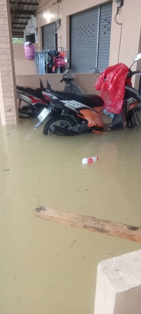 ตรัง-พังงา อ่วม! ฝนตกหนักตลอดทั้งคืน น้ำป่าทะลักท่วมบ้านเรือน ปชช. 8 อำเภอ