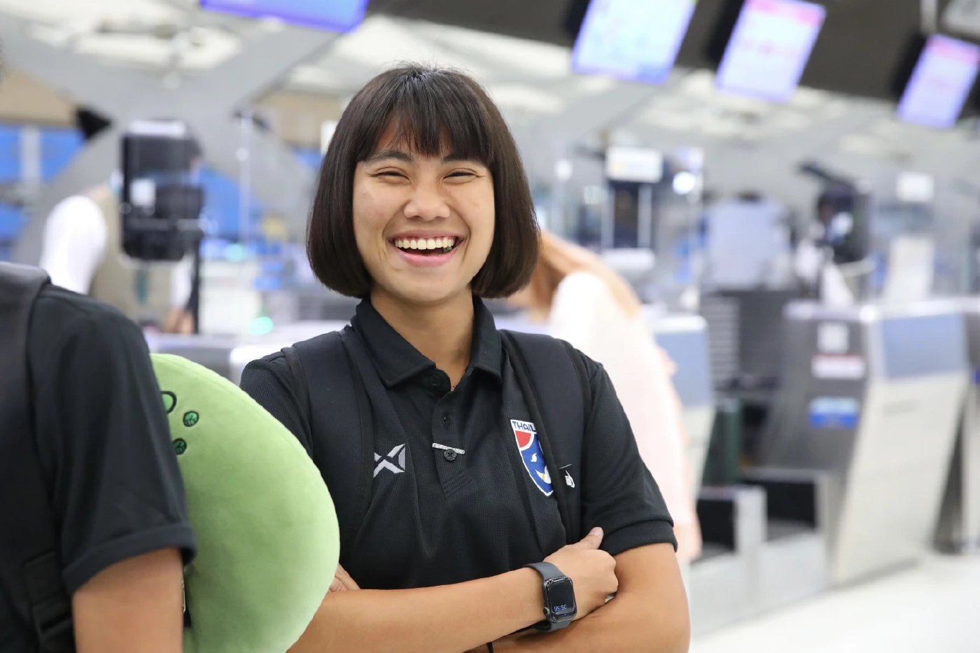 "ฟุตบอลหญิงทีมชาติไทย" ลัดฟ้าเตรียมอุ่นแข้ง "ฮ่องกง" ก่อนลุยเอเชียนเกมส์