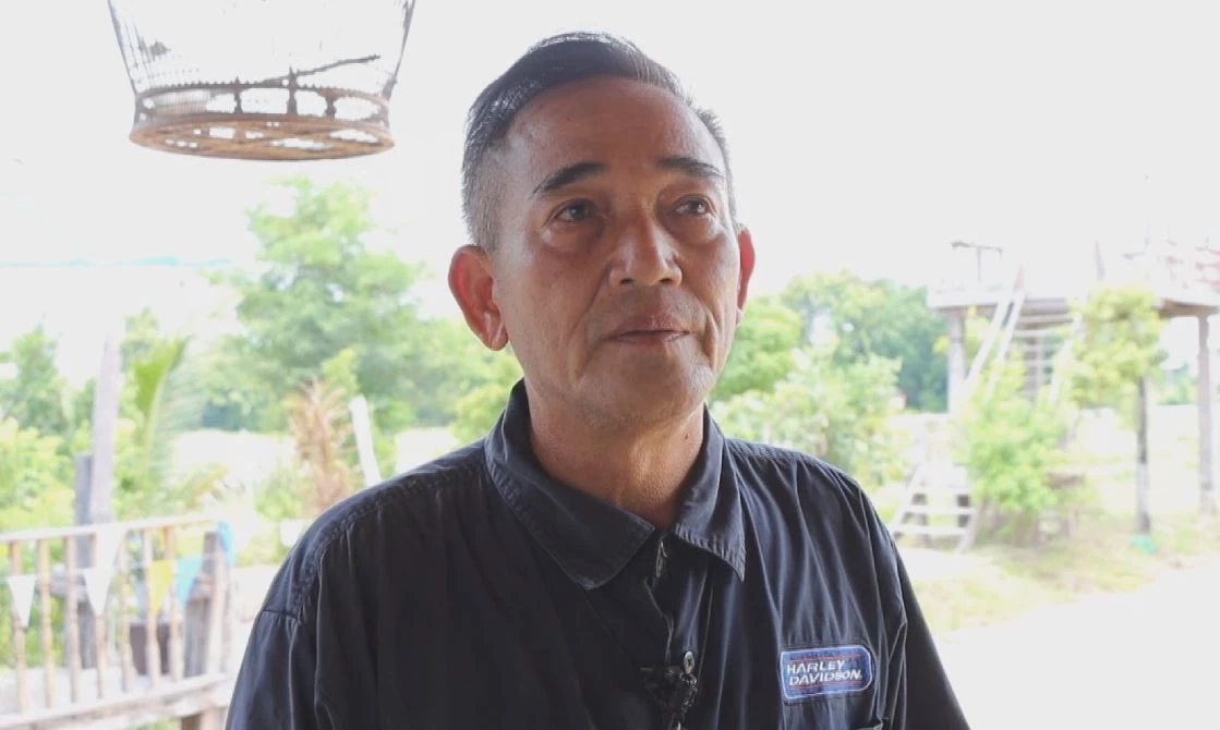 นายบุญสม คงสัมมา เจ้าของร้านกาแฟกลางนาลุงสม