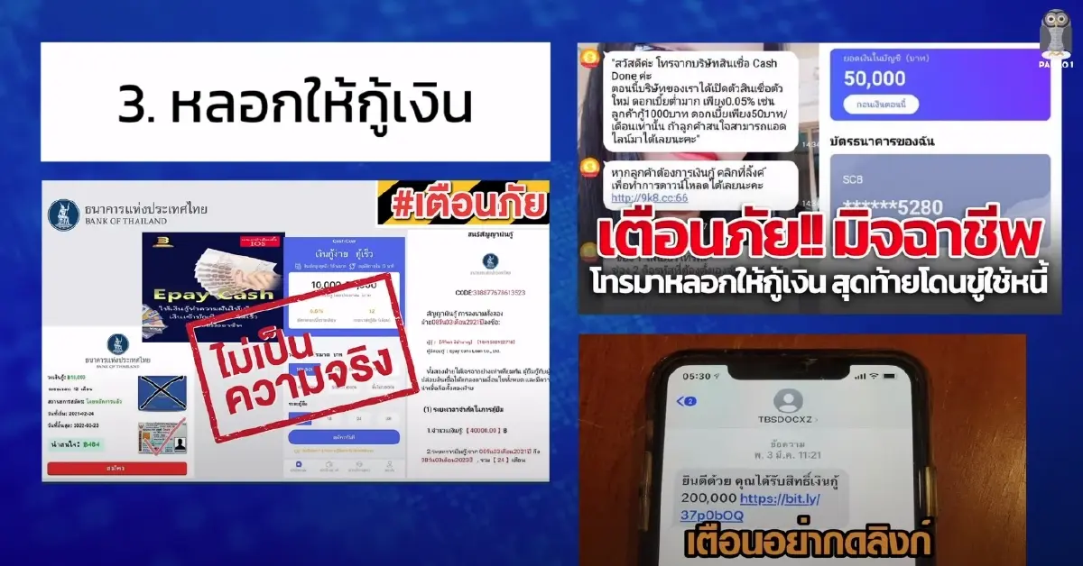 "กลุ่มนกเค้าแมว" เตือนภัย "หลอกออนไลน์" แบบครบวงจร