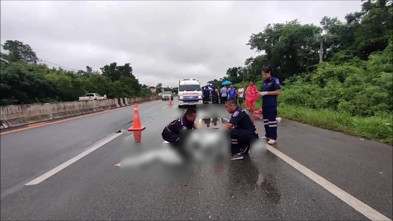 ยายใจสลาย สองหลานสาว ขี่จยย.ไปเรียน หลบจักรยานย้อนศรล้ม ถูก 18 ล้อทับดับ