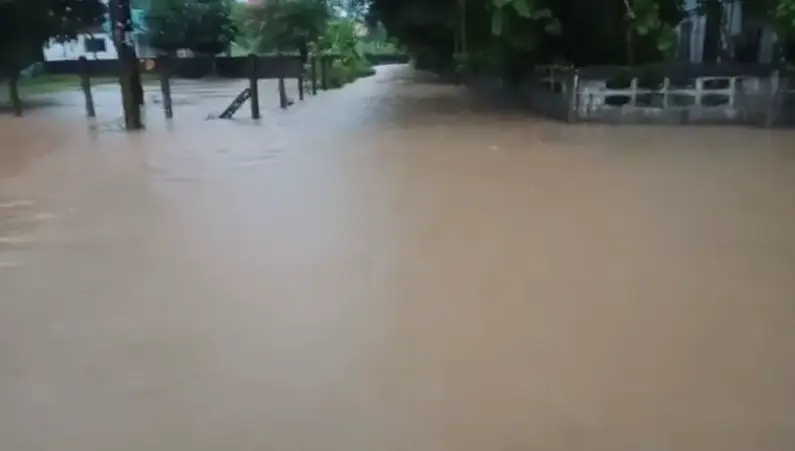 เปิดคลิป น้ำป่า "ภูลังกา" ทะลักท่วมหมู่บ้านเชิงเขา ชาวบ้านขนของแทบไม่ทัน