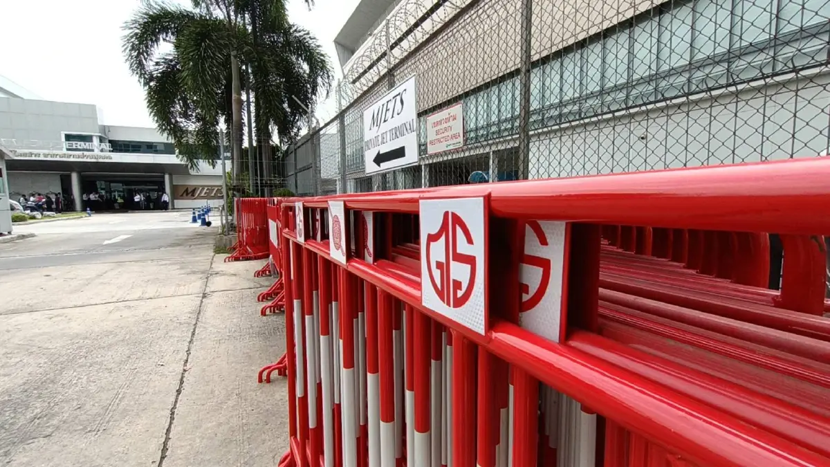 “เนวิน” ตรวจความเรียบร้อยอาคาร MJETS สถานที่รับ“ทักษิณ”