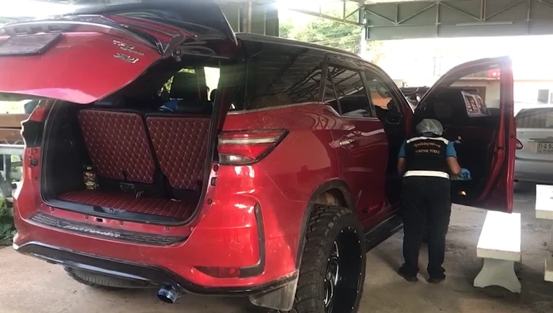 รถยนต์ฟอร์จูนเนอร์คันที่ใช้ก่อเหตุ