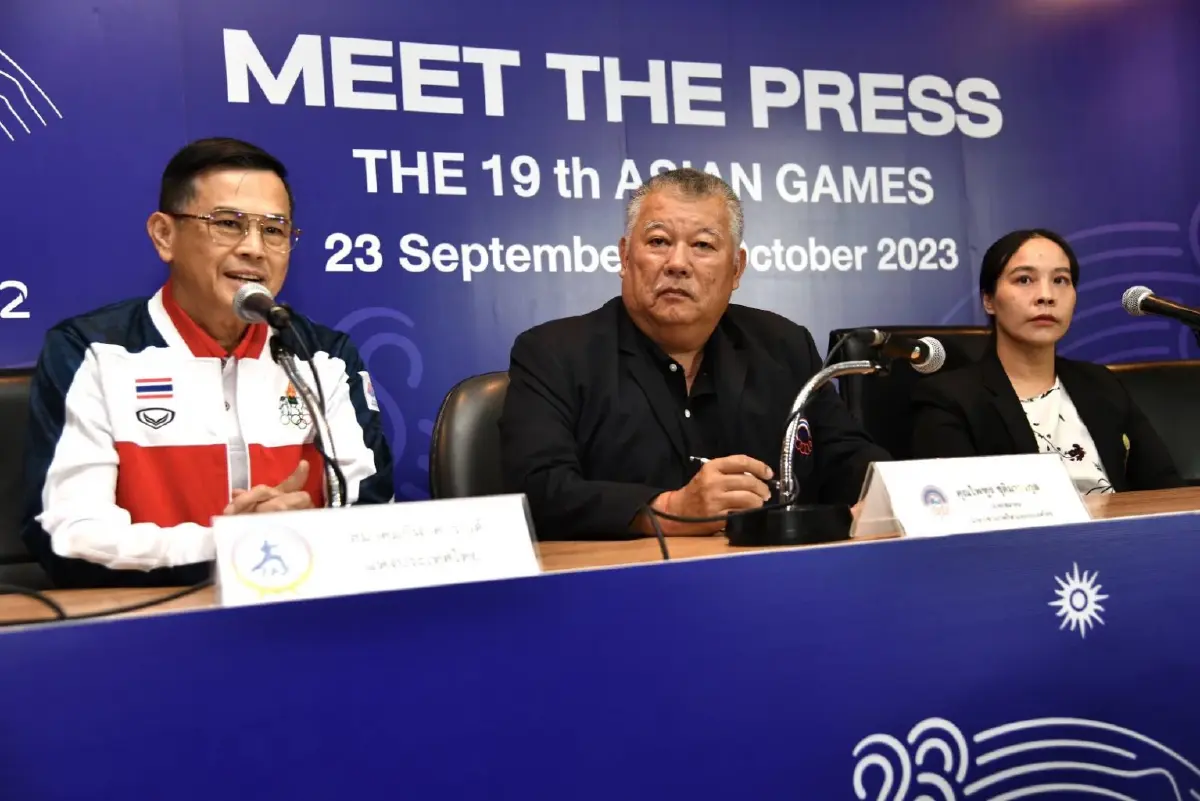 มีตเดอะเพรสเอเชียนเกมส์หน 2 ตั้งธง 5 ทอง "เทนนิส" เตะสั่งลา ตะกร้อเหมาทุกเหรียญ