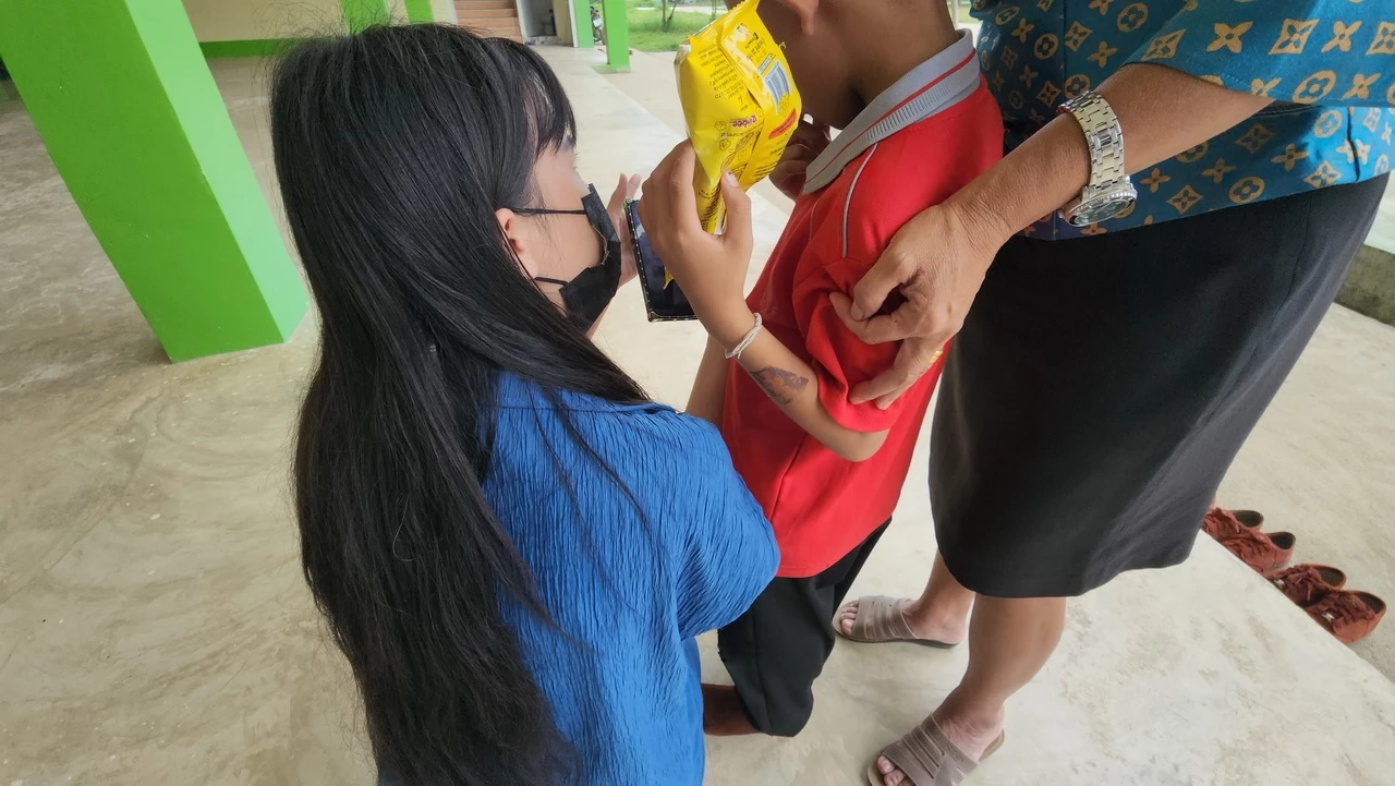 น.ส.ตันหยง มารับลูก แต่ลูกไม่ไปด้วย