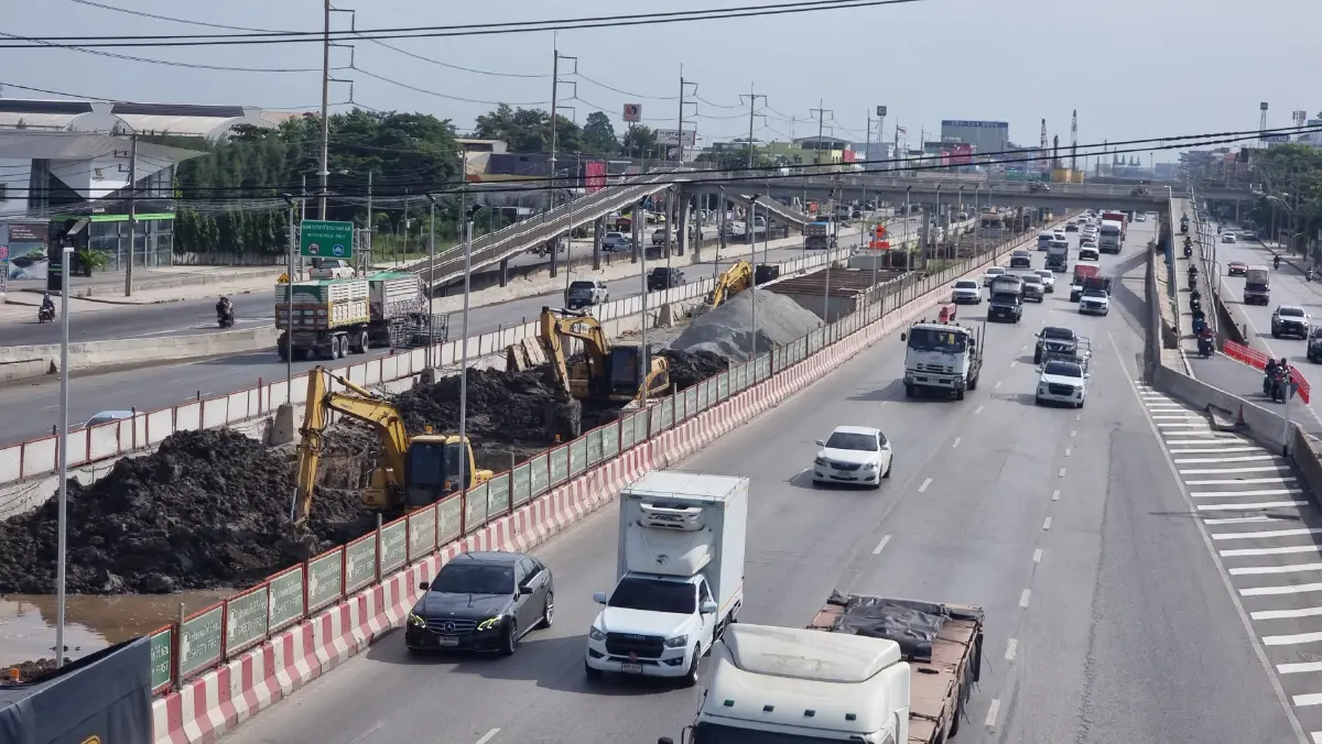 สั่งหยุดสร้างทางยกระดับ "บางขุนเทียน – บ้านแพ้ว" หลังเกิดเหตุกับรถทัวร์