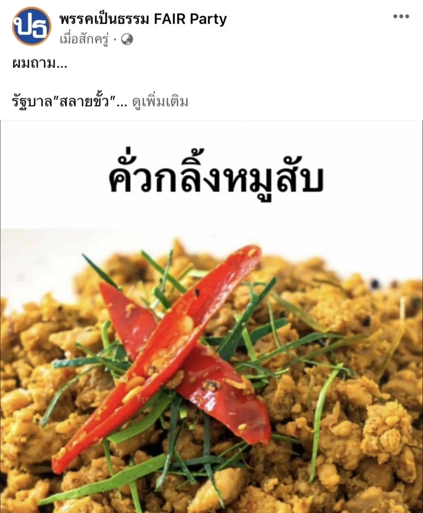 พรรคเป็นธรรม ซัด รัฐบาล "คั่วกลิ้ง" เก่งแย่งผลประโยชน์ กลิ้งกลอกหลอกปชช.