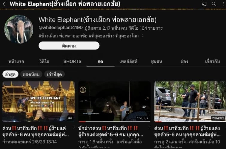 ชายชุดดำโต้กลับ ไม่ได้คุกคาม "พลายเอกชัย" ยันเป็นแค่นักท่องเที่ยว