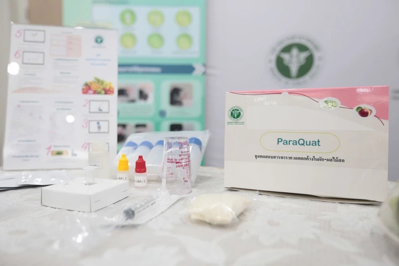 "พาราควอต" Paraquat ชุดตรวจสอบความปลอดภัยผักผลไม้ ใช้ง่ายเหมือน ATK