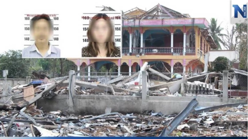 นายสมปอง หรือ เสี่ยไหว และ น.ส.ปิยุนุช หรือเจ๊หลิน เจ้าของโกดังพลุมูโนะ