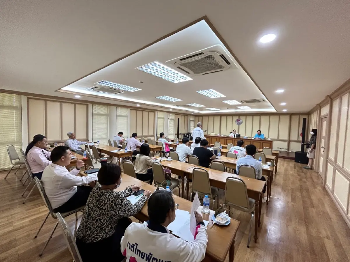 พรรคชาติไทยพัฒนา ประชุม สส.-สมาชิก แจงการทำงานในสภาฯและการเจรจากับพรรคเพื่อไทย 