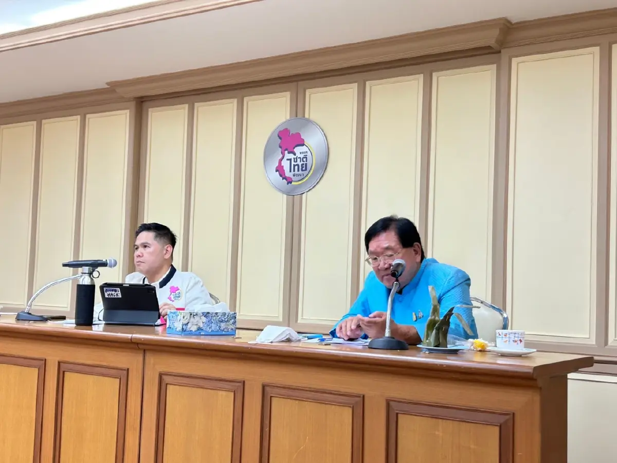 พรรคชาติไทยพัฒนา ประชุม สส.-สมาชิก แจงการทำงานในสภาฯและการเจรจากับพรรคเพื่อไทย 