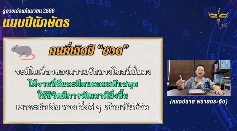 "หมอปลาย" เปิดดวงเดือนกันยายน เตือนปีนักษัตรไหนต้องระวังเกิดอุบัติเหตุ