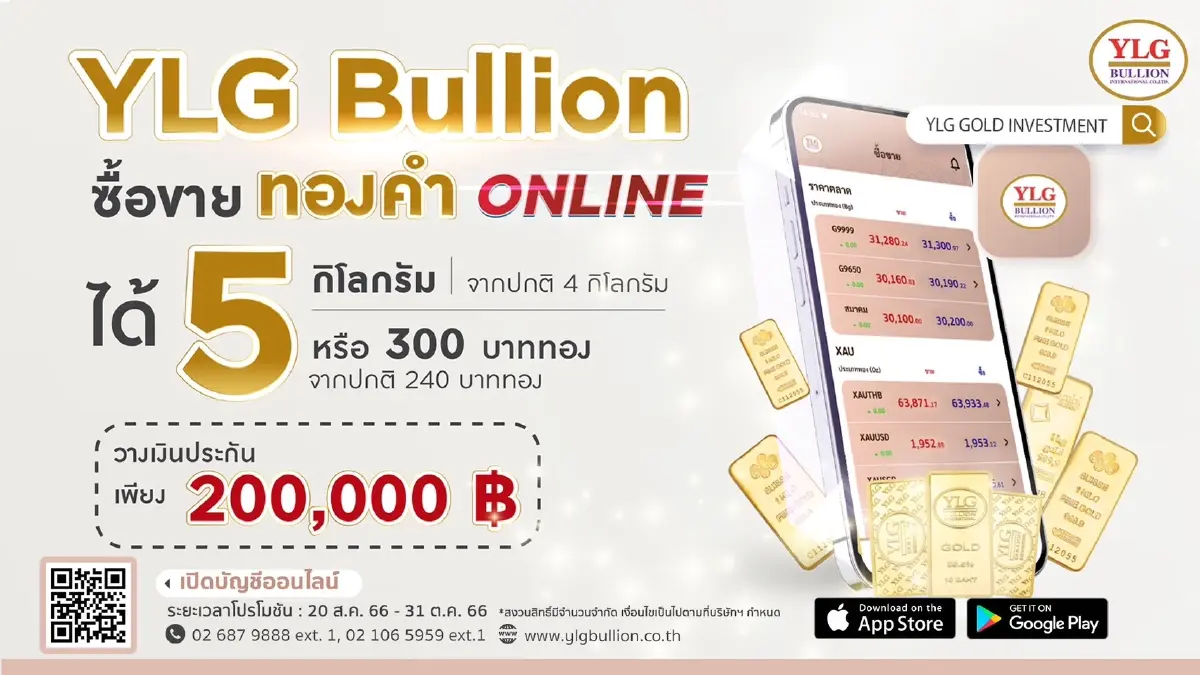 YLG จับตาผลดอกเบี้ยเฟดปลาย ก.ย. หากขึ้นครั้งสุดท้าย ลุ้นราคาทองทำนิวไฮ