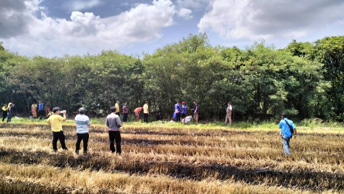 สลด! หนุ่มสุพรรณ "เผาซังข้าว" สำลักควันดับคาทุ่งนา ทั้งที่มีการรณรงค์ห้าม