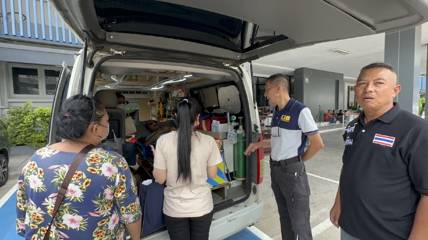 เหยื่อรถชน นอนรถพยาบาลมา ร้องกองปราบฯ หลังคดีไม่คืบ คู่กรณีไม่รับผิดชอบ