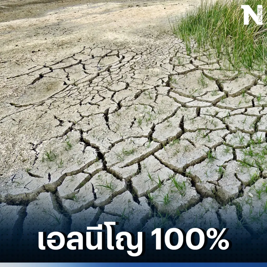 นักวิชาการ ชี้ไทยเจอเอลนีโญ 100%  เขื่อนหลักน้ำเหลือน้อยน่าเป็นห่วง! 
