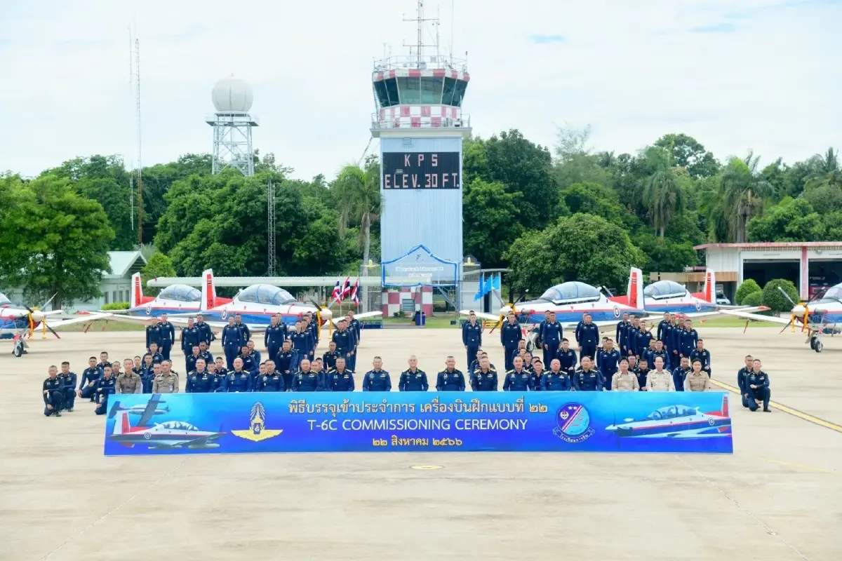 ทอ. บรรจุเครื่องบิน T-6C เข้าประจำการ รับภารกิจฝึกศิษย์การบินกองทัพ