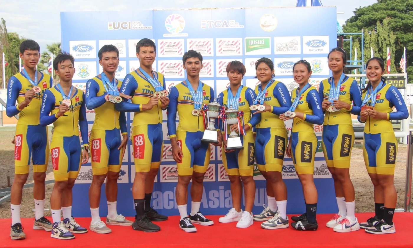 นักปั่นไทยโกย 12 ทอง ซิวแชมป์คะแนนรวม ศึกสองล้อลู่ "แทร็ค เอเชีย คัพ"