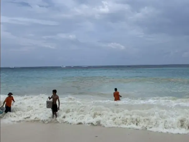 พบคราบน้ำมัน ลอยติดชายหาด เกาะหลีเป๊ะ ทร.ภาค 3 เร่งกำจัด