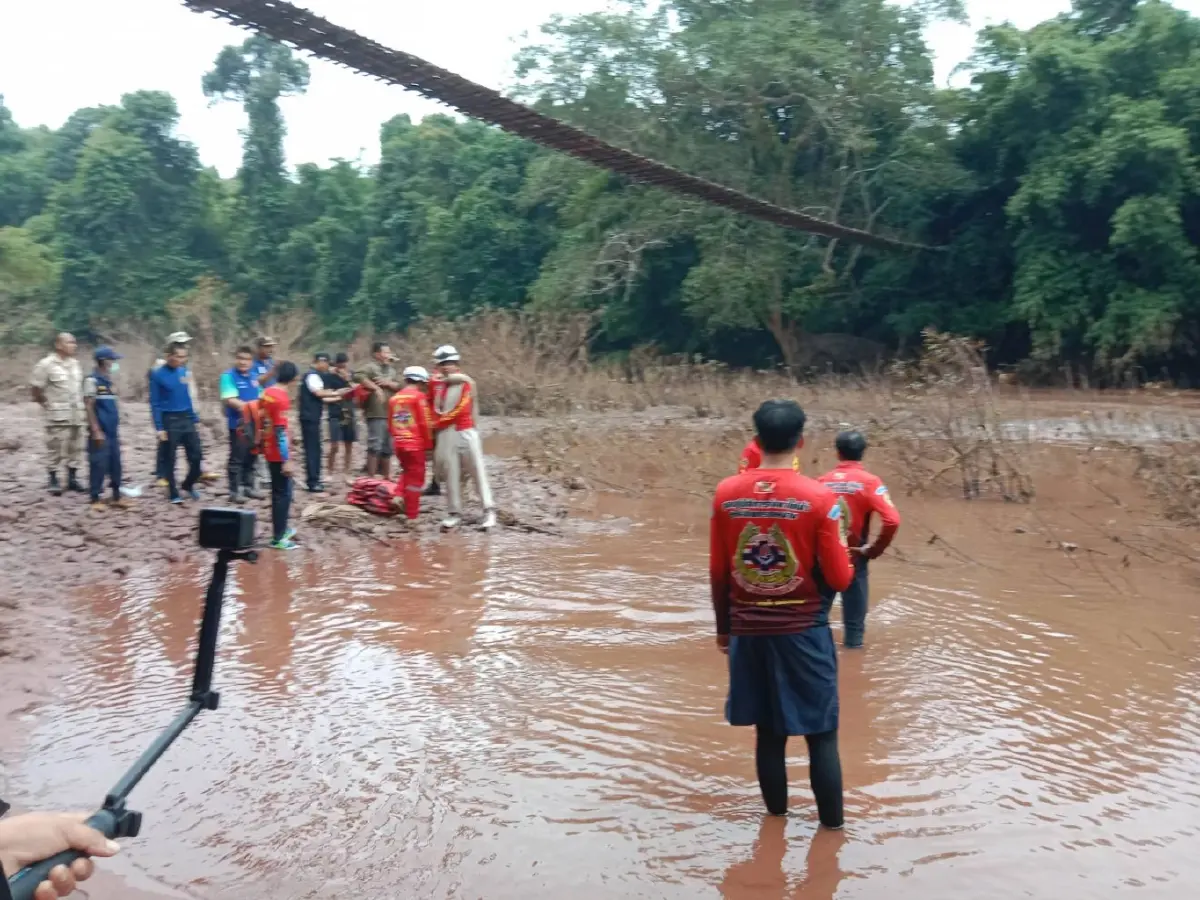 พบแล้ว ร่างนักท่องเที่ยว"ล่องแก่งน้ำว้า"ตกเรือจมหาย โผล่ไปไกล 12 กม.