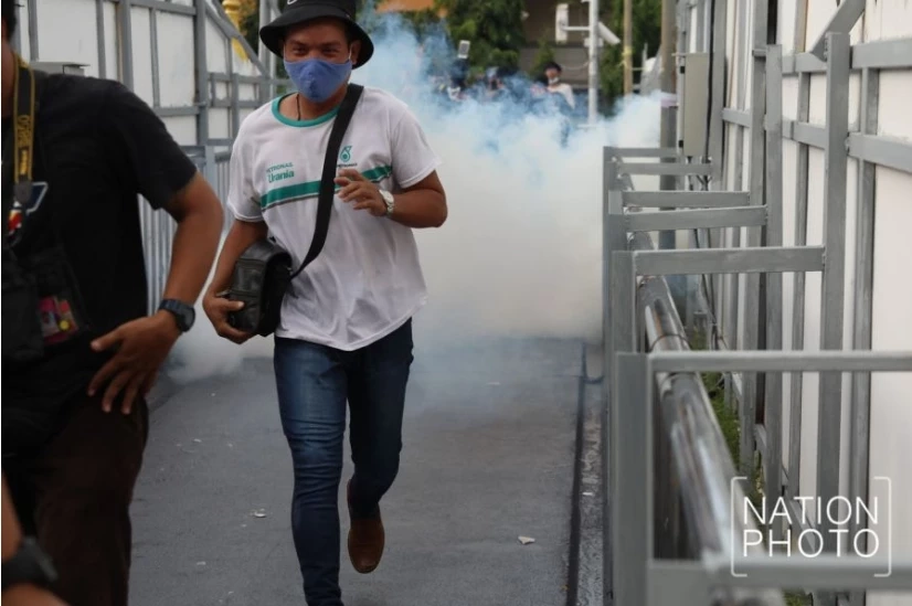 เหตุสลายม็อบบริเวณถนนราชดำเนินและแยกนางเลิ้ง เมื่อวันที่ 18 ก.ค. 64 