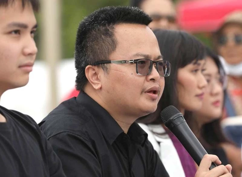 นายอานนท์ นำภา แกนนำกลุ่มราษฎร