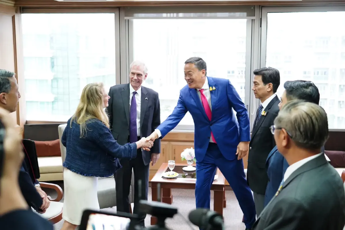 เอกอัครราชทูตสหรัฐฯ พร้อมคณะ​ เข้าพบ เศรษฐา แสดงความยินดีเป็นนายกฯ​