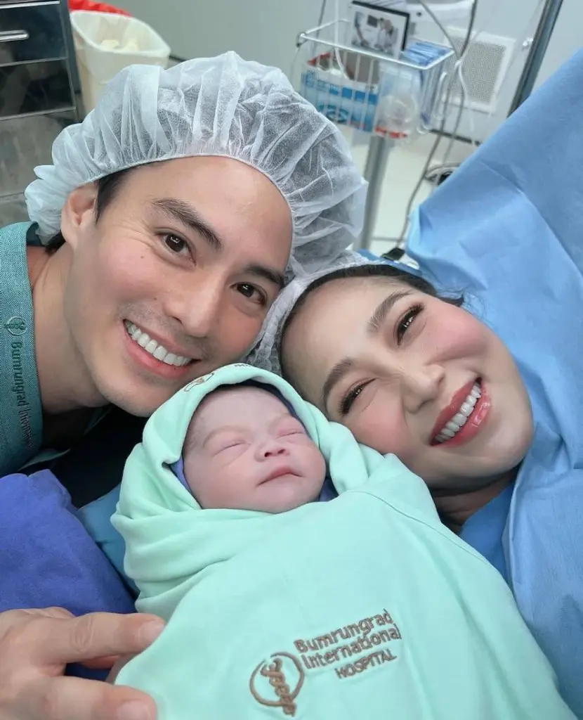 คุณพ่อลูกสาม นาวิน ต้าร์ ปลื้ม น้องไมกี้ ลูกชายมาแล้ว