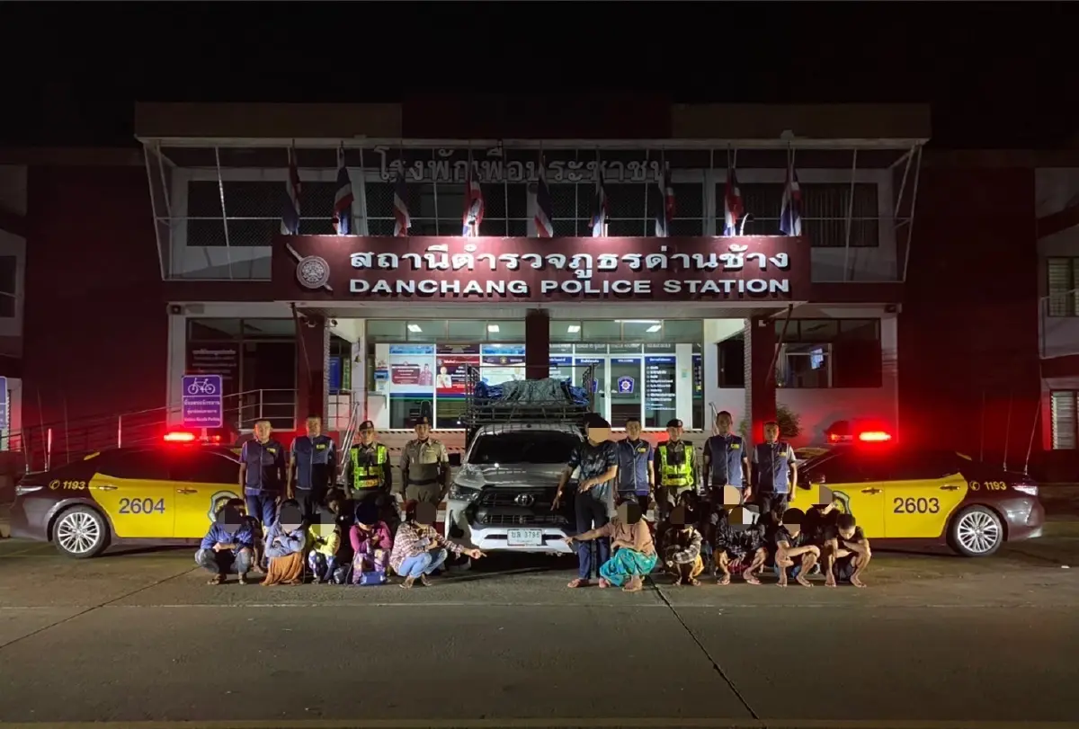 ตร.ทางหลวง สกัดกระบะขน 20 แรงงานเมียนมาร์ คาเส้นทางด่านช้าง