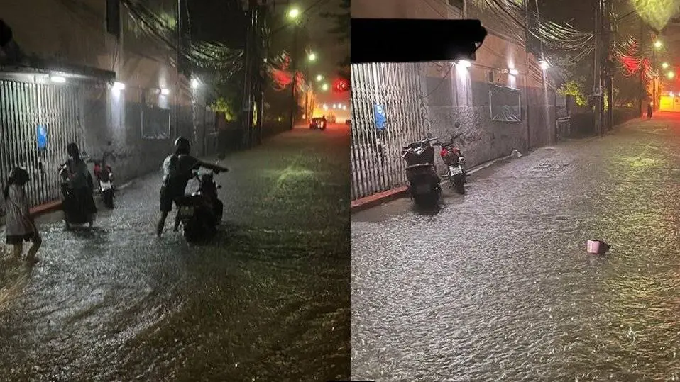 ด่วน! ฝนถล่มหนัก ทำ กทม. จมบาดาล หนักสุดย่านพระโขนง (มีคลิป)