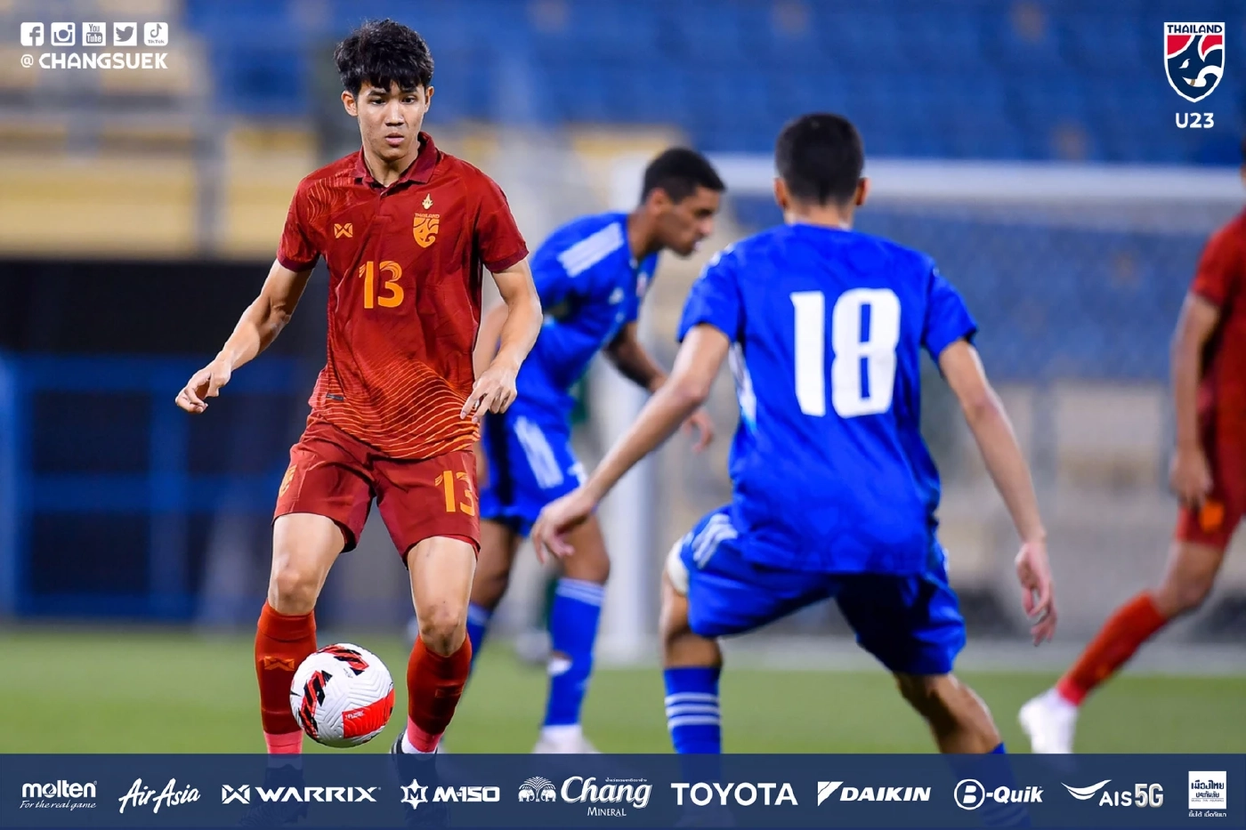 ดูบอลสด "ไทย vs คูเวต" ศึกชิงตั๋ว 16 ทีมเอเชียนเกมส์ 18.30 น. เช็กสถิติ-ความพร้อมล่าสุด