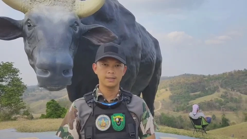 เปิดนาทีชีวิต จนท.ช่วยเหลือ "กระทิงป่า" ตกบ่อโคลน ได้อย่างปลอดภัย (มีคลิป)