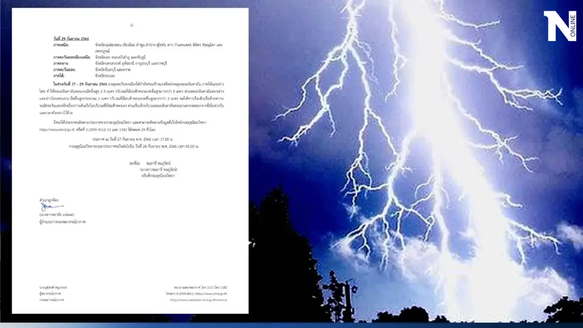พยากรณ์อากาศวันพรุ่งนี้ เตือน 51 จังหวัด "ฝนถล่ม" เช็กพิกัดเสี่ยง น้ำท่วมฉับพลัน