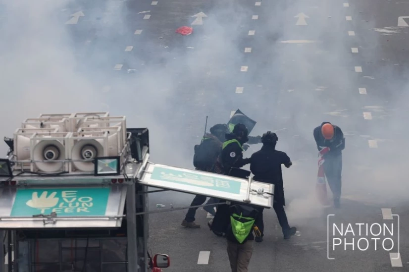 เหตุสลายม็อบบริเวณถนนราชดำเนินและแยกนางเลิ้ง เมื่อวันที่ 18 ก.ค. 64 