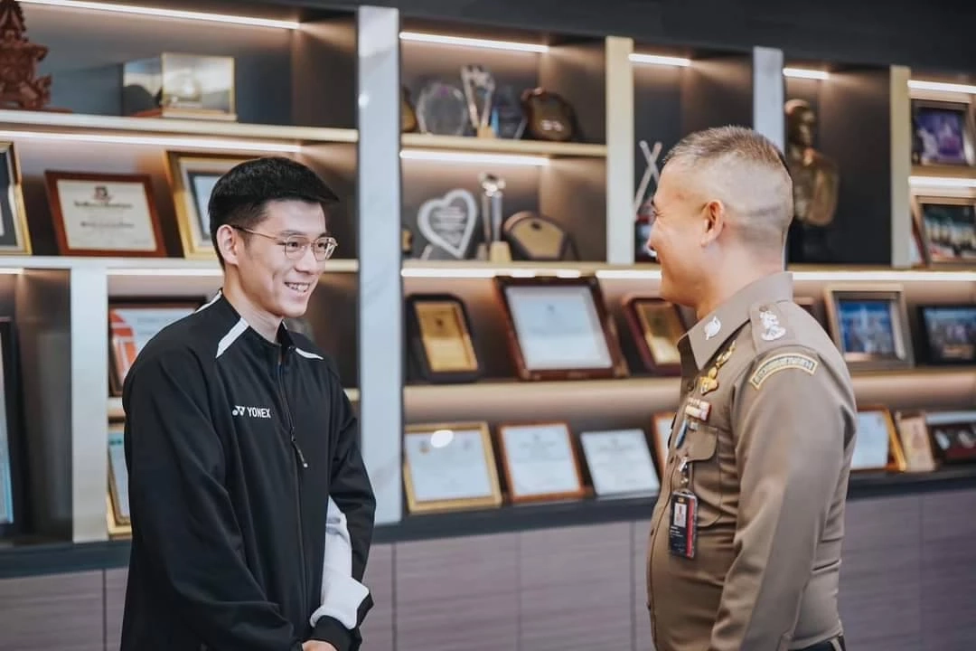 ผบช.ก.แสดงความยินดีกับ "วิว กุลวุฒิ" แชมป์โลกแบดมินตันชายเดี่ยวคนล่าสุด