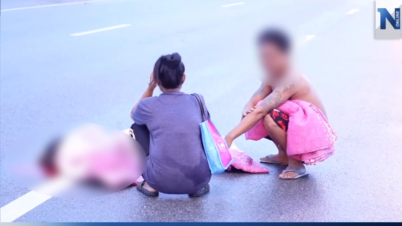 กระบะชนคนตายแล้วหนี(ไม่รอด) เจอรถ 6 ล้อตามปาดหน้าสกัดได้