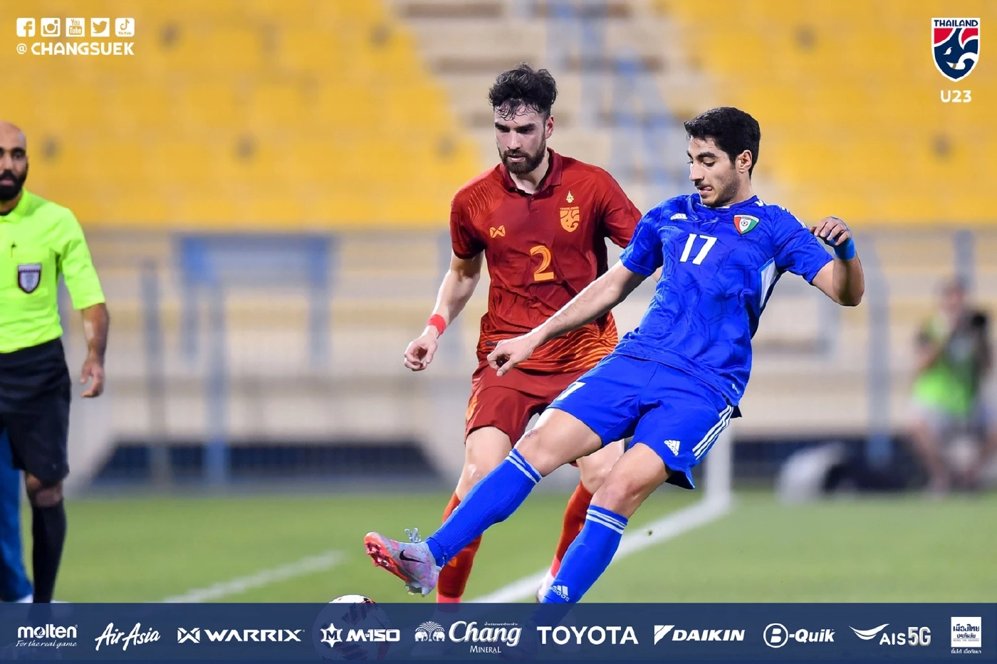 ดูบอลสด "ไทย vs คูเวต" ศึกชิงตั๋ว 16 ทีมเอเชียนเกมส์ 18.30 น. เช็กสถิติ-ความพร้อมล่าสุด