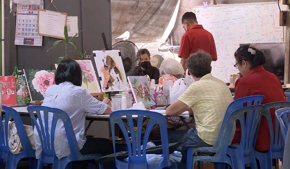 บรรยากาศการเรียนการสอน ภายในศูนย์ฝึกอาชีพสวนลุมพินี เขตปทุมวัน