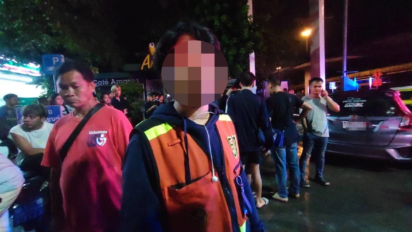 นายวิทยา แสงวงษา วินรถจักรยานยนต์ ที่เห็นเหตุการณ์