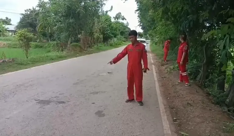 บริเวณจุดเกิดเหตุ