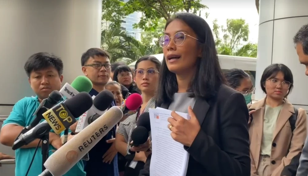 น.ส.ณัฐาศิริ เบิร์กแมน นายกสมาคมนักกฎหมายสิทธิมนุษยชน