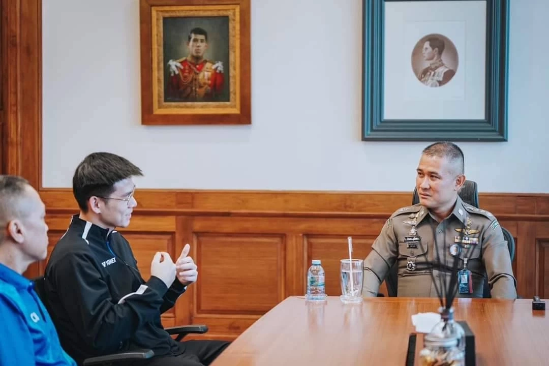 ผบช.ก.แสดงความยินดีกับ "วิว กุลวุฒิ" แชมป์โลกแบดมินตันชายเดี่ยวคนล่าสุด