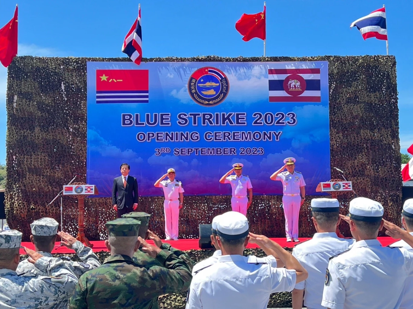 กองทัพเรือไทย-จีน ฝึกผสม BLUE STRIKE 2023 