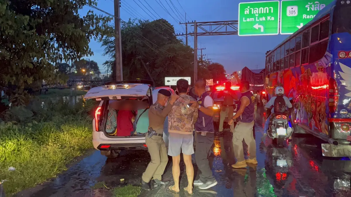 รวบหนุ่มขับปาเจโร่ขน 18 เมียนมาเข้ากรุงเทพฯ รับได้ค่าจ้าง 4.5 แสน