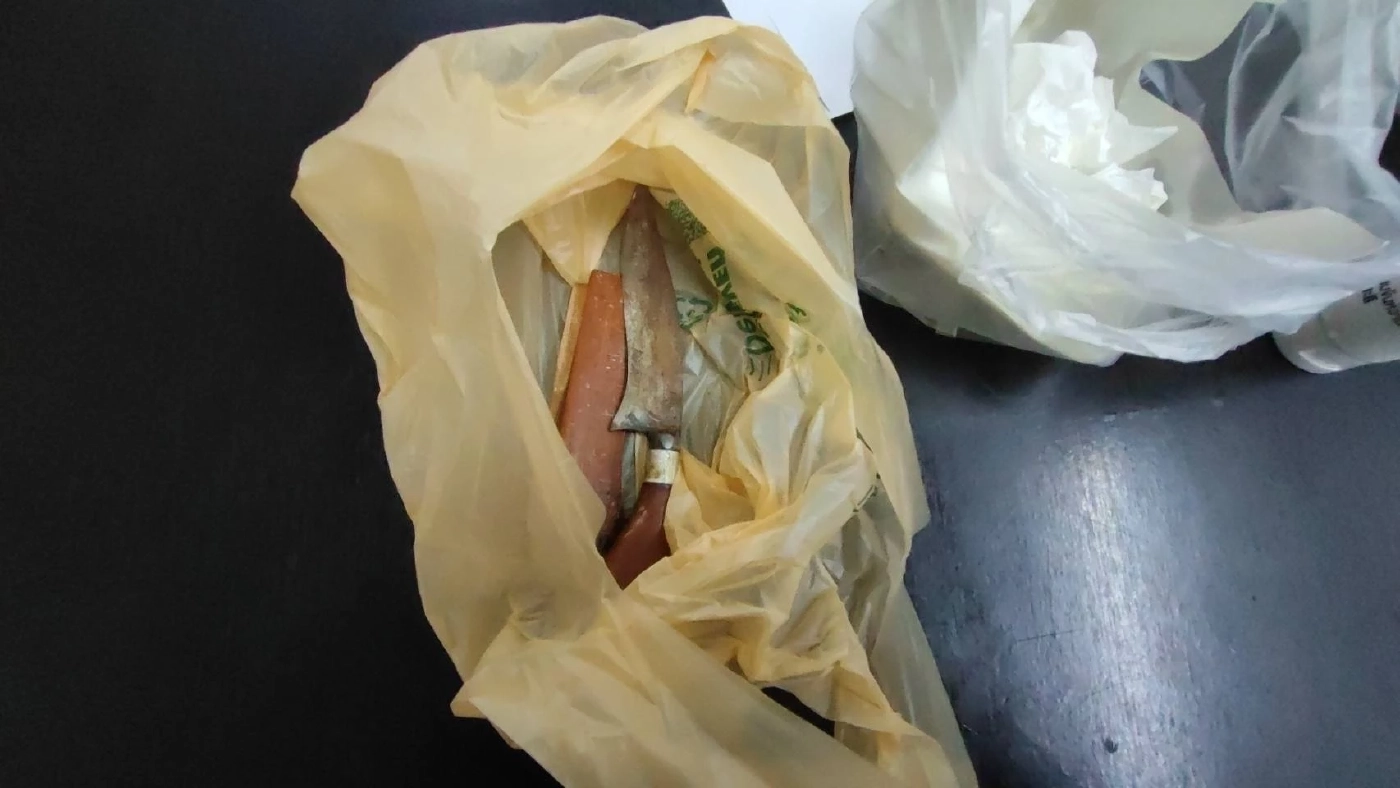 อาวุธมีดที่ใช้ก่อเหตุ