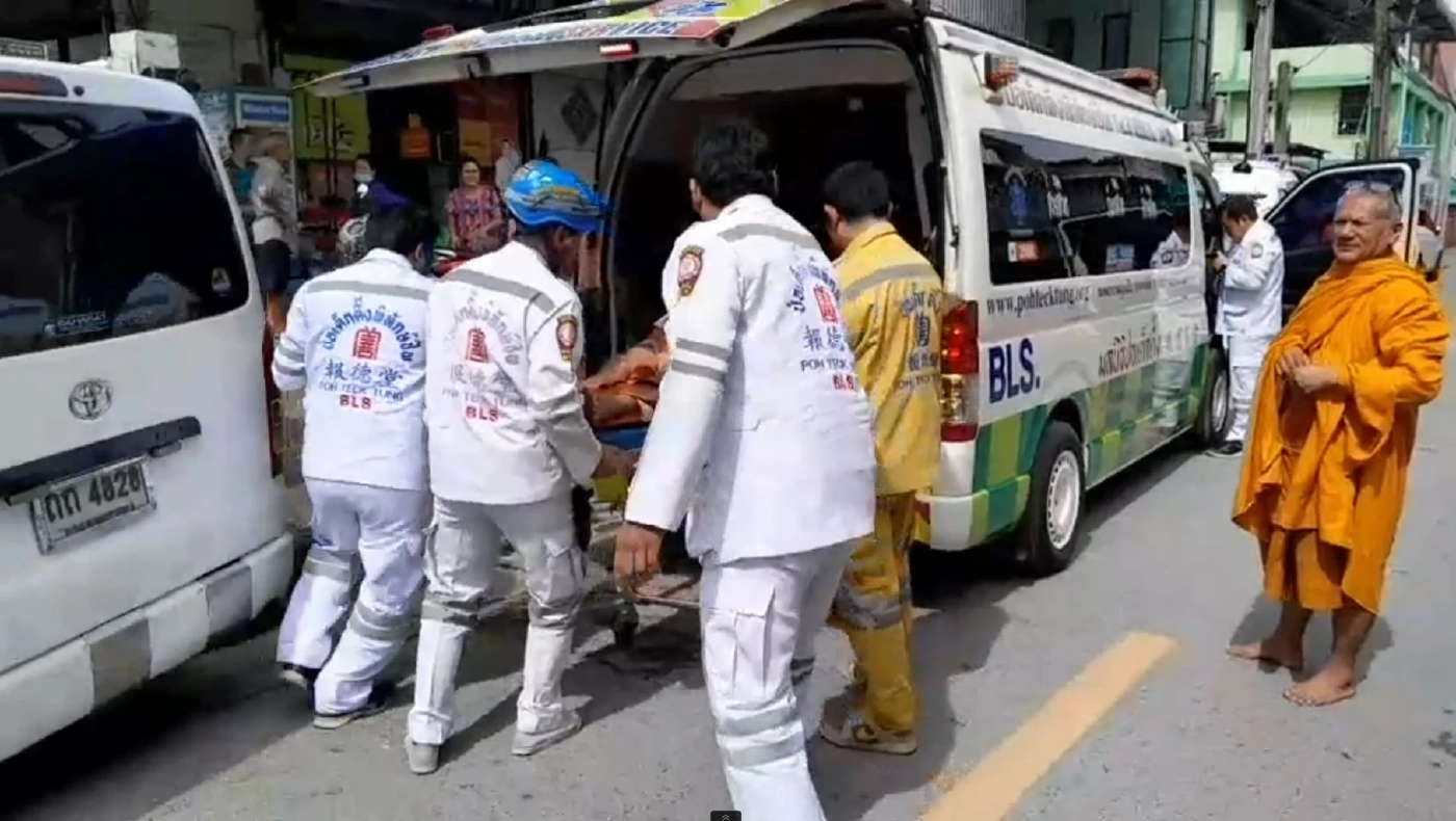 กู้ภัยเร่งช่วยเหลือหนุ่ม 23 ปี ประชดแฟน โดดตึก ย่านสุขสวัสดิ์