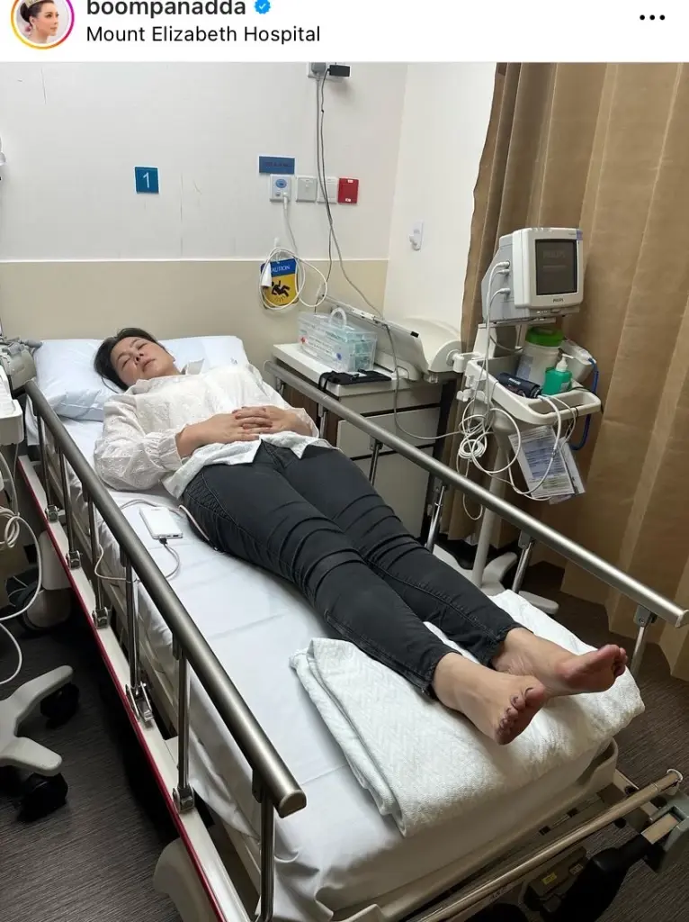 อัปเดตอาการ 'บุ๋ม ปนัดดา' หลังประสบอุบัติเหตุรถชนที่สิงคโปร์